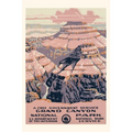 Vintage Journal Grand Canyon National Park Travel Poster
