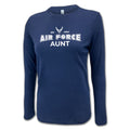 Air Force Aunt Women's Long Sleeve T-Shirt (Navy)