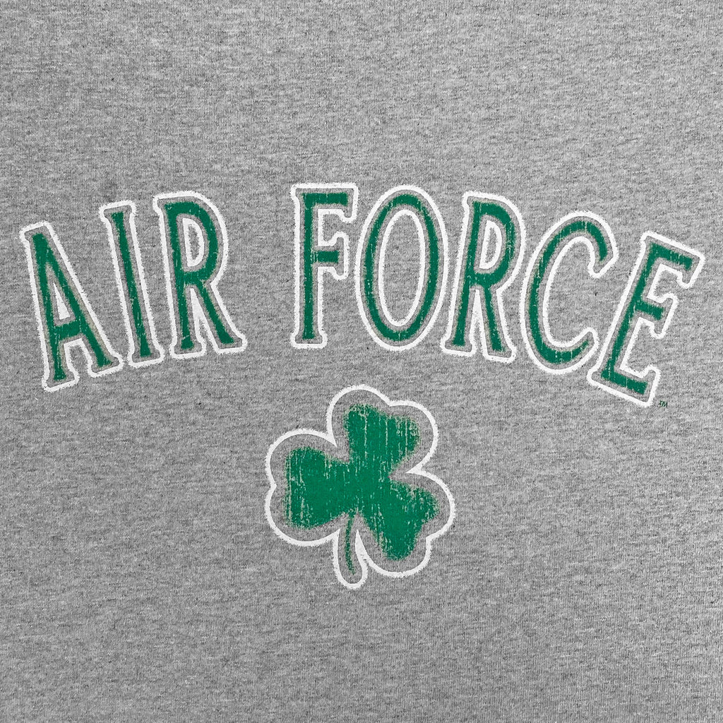 Air Force Distressed Shamrock T-Shirt (Grey)