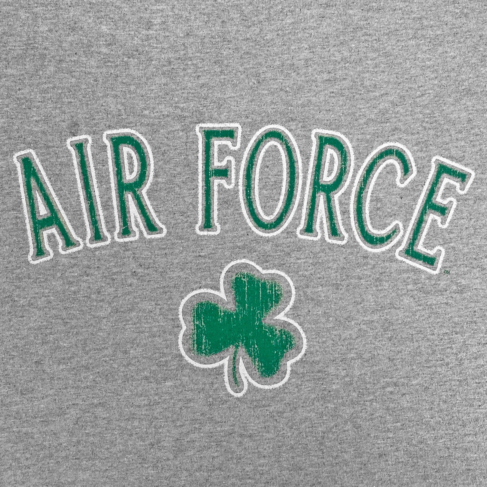 Air Force Distressed Shamrock T-Shirt (Grey)