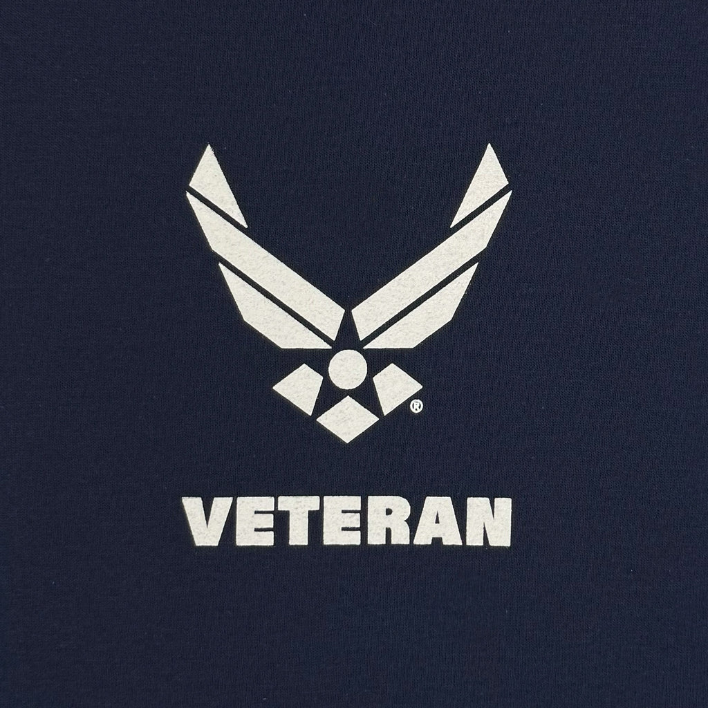 Air Force Veteran Flag Long Sleeve T-Shirt (Navy)