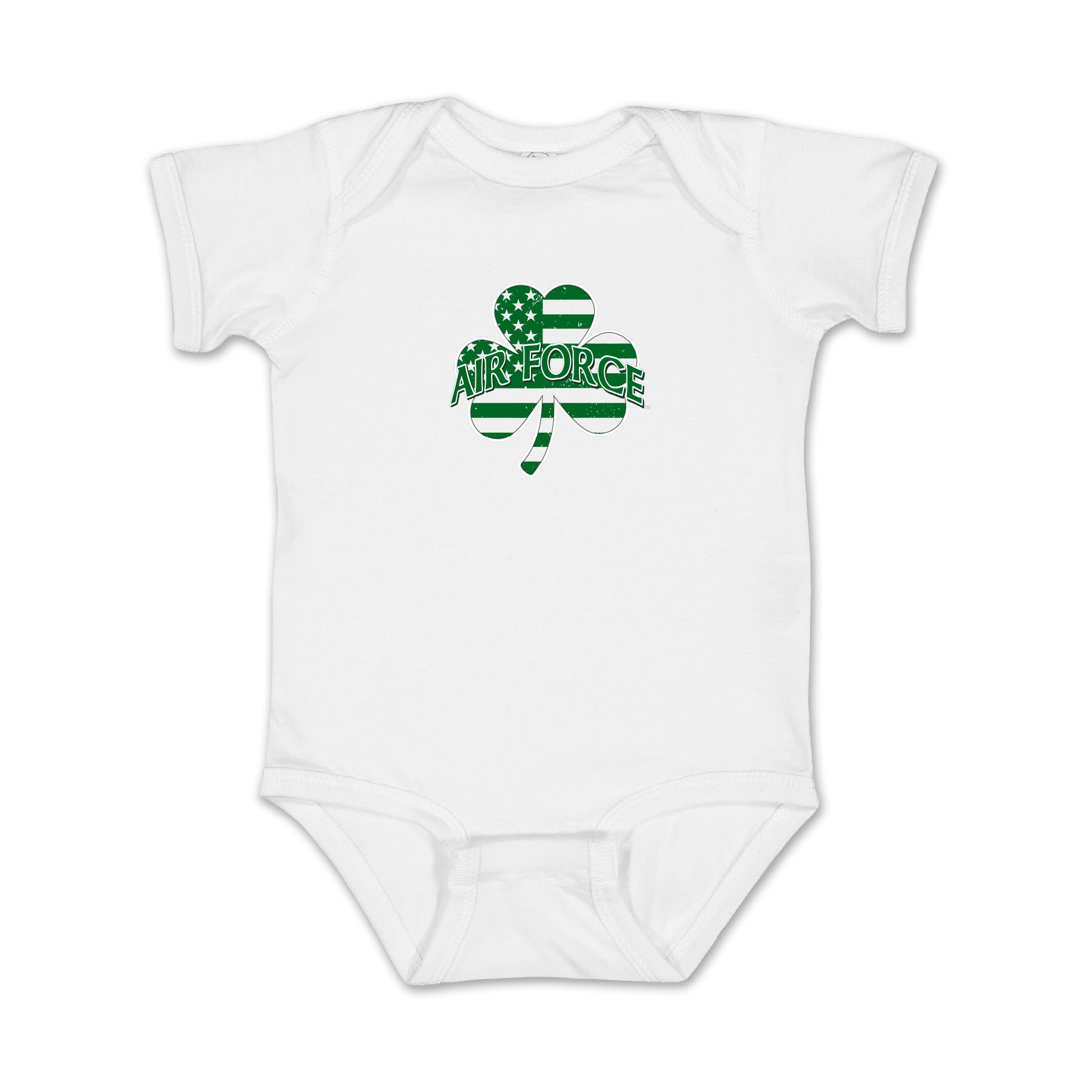 Air Force Shamrock Infant Romper