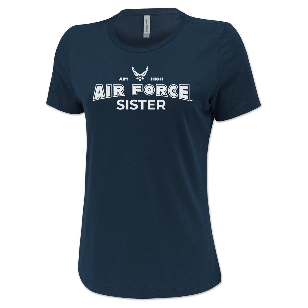 Air Force Sister Ladies T-Shirt (Navy)