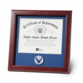 Air Force Medallion Certificate Frame 8 by 10, Military Certificate Frame