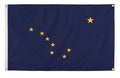 WallSafe™ Wall-Mounted Alaska Flag | Reinforced Edge Grommets | Made in USA