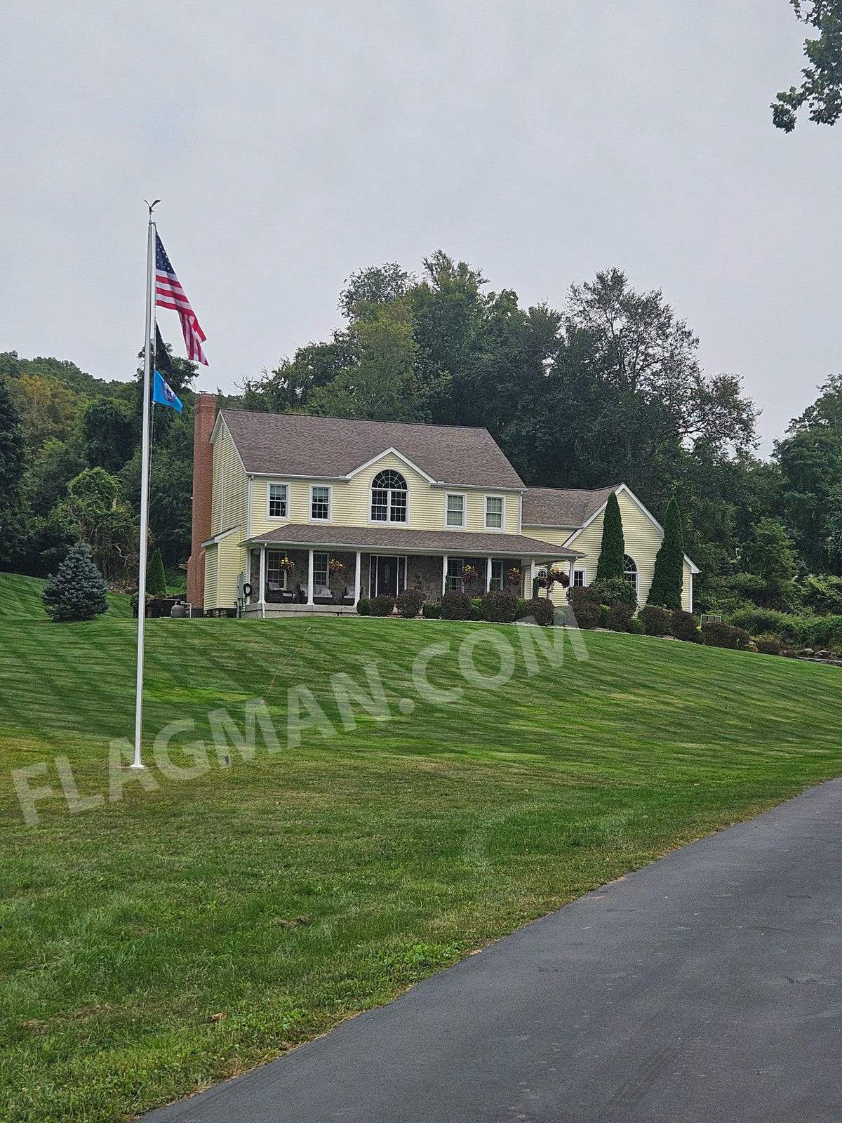 Aluminum Flagpole - External Rope - Heavy Duty, Lifetime Warranty | Made in USA