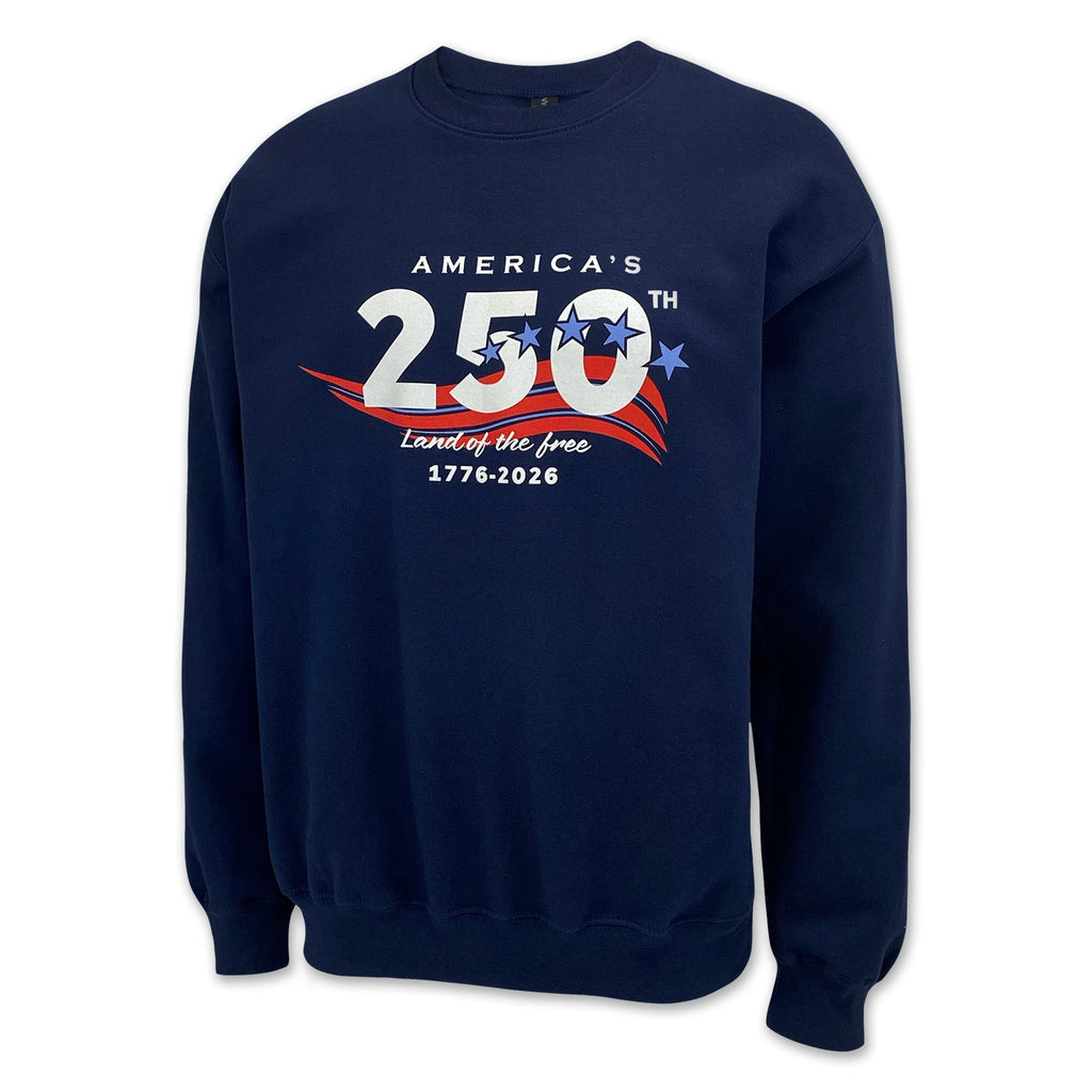 America's 250th Stars Land of The Free Crewneck (Navy)