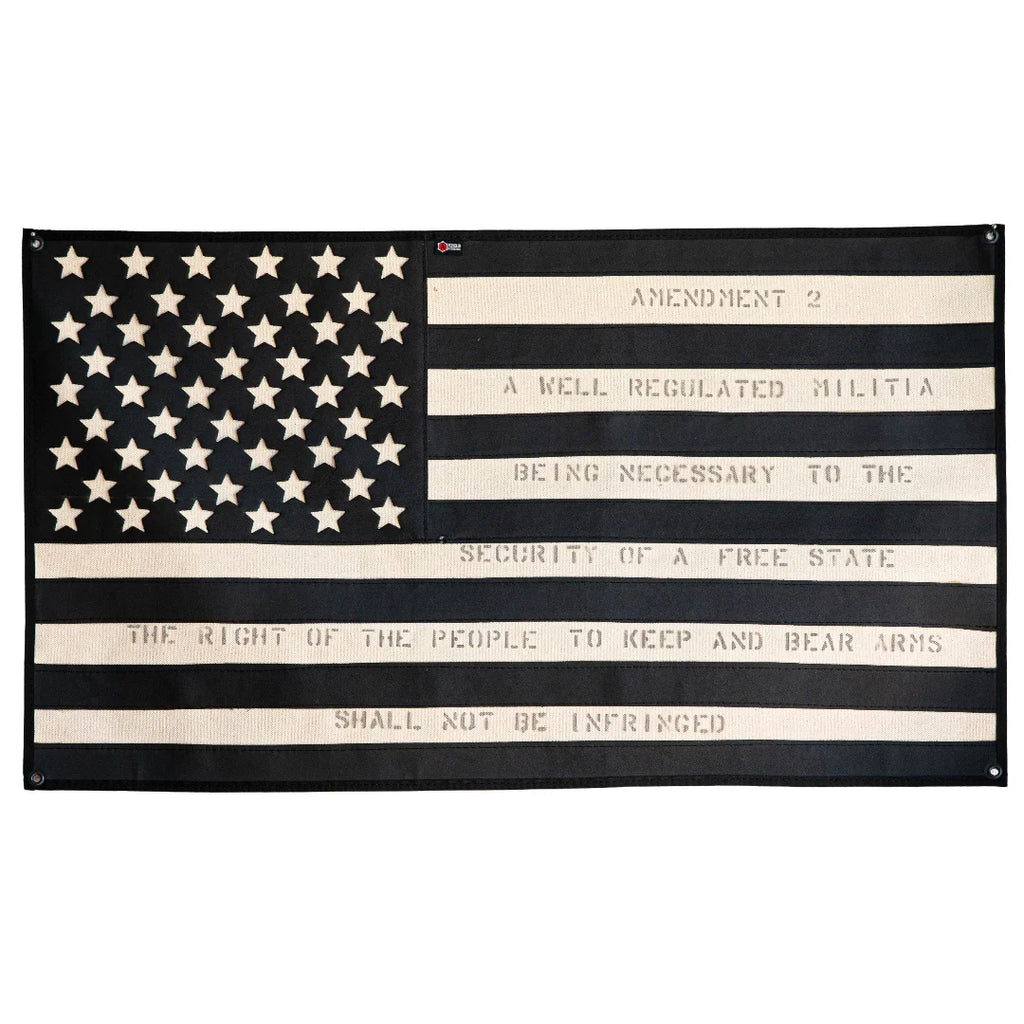 American Flag - Combat Boot Leather - Second Amendment