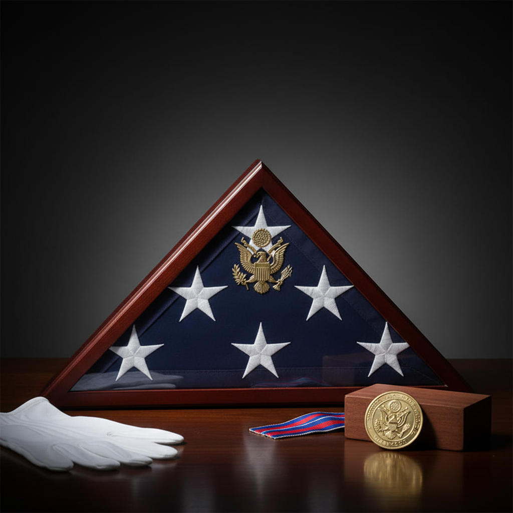 Flag Connections, Burial Flag Cases, 3ft x 5ft American Flag