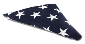 American Flag For Flag Display Case - 3ft x5 ft or 5ft x 9.5ft America Cotton Flag or folded 3ft x 5ft or folded 5ft x 9.5 ft America Flag.