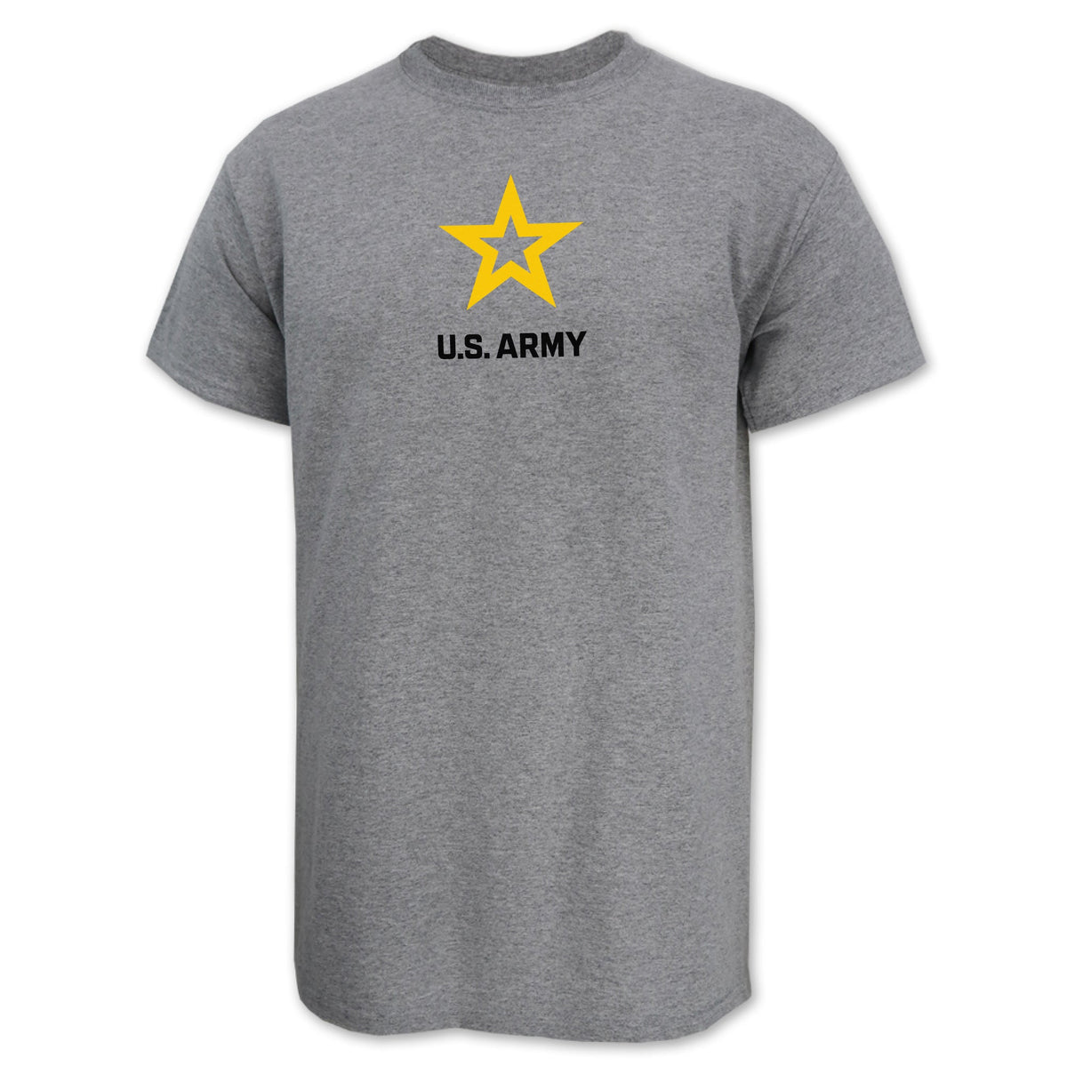 Army Star USA Made T-Shirt (Grey)