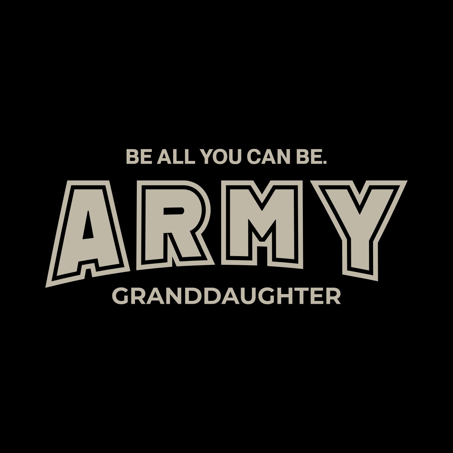 Army Granddaughter Hood (Black)