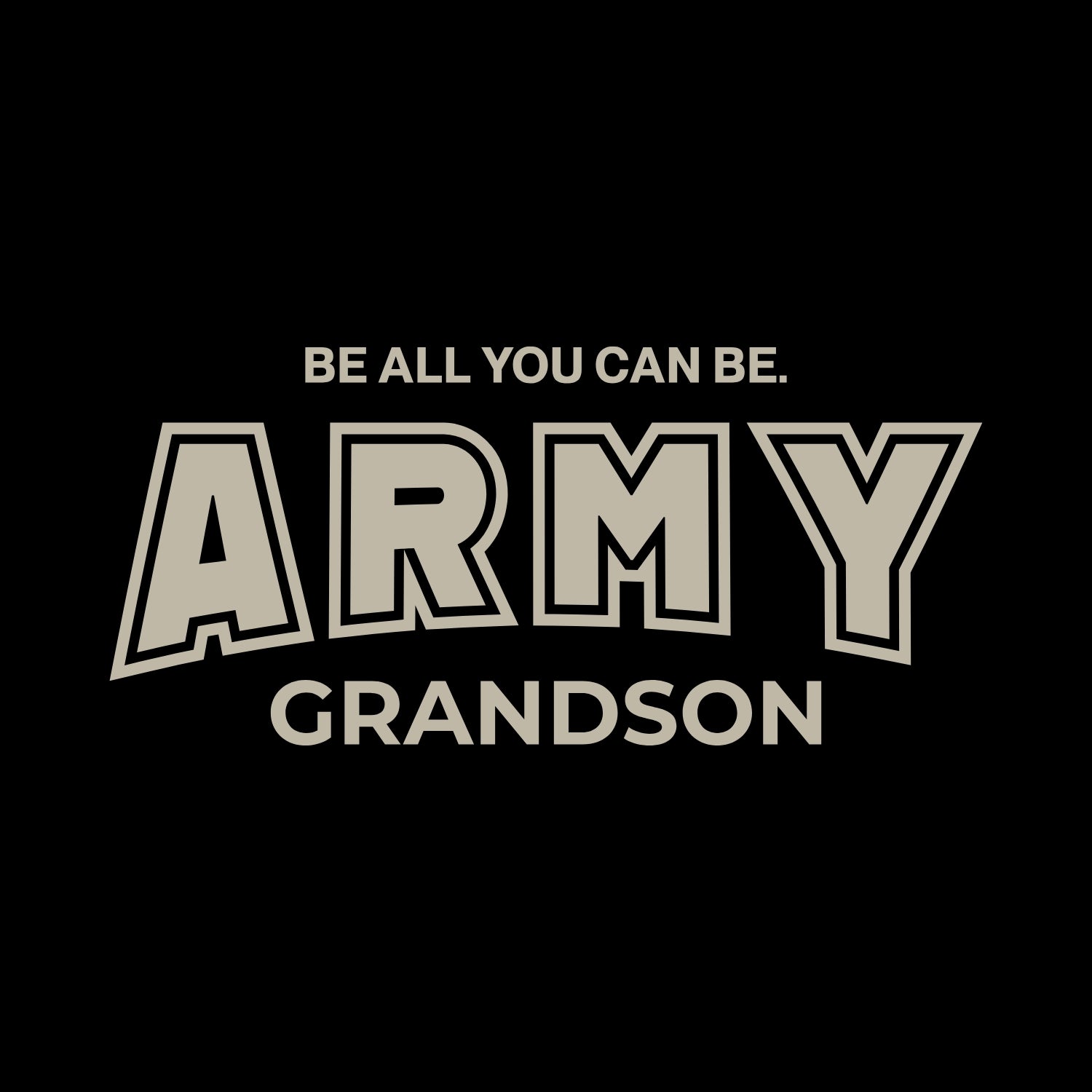 Army Grandson Hood (Black)