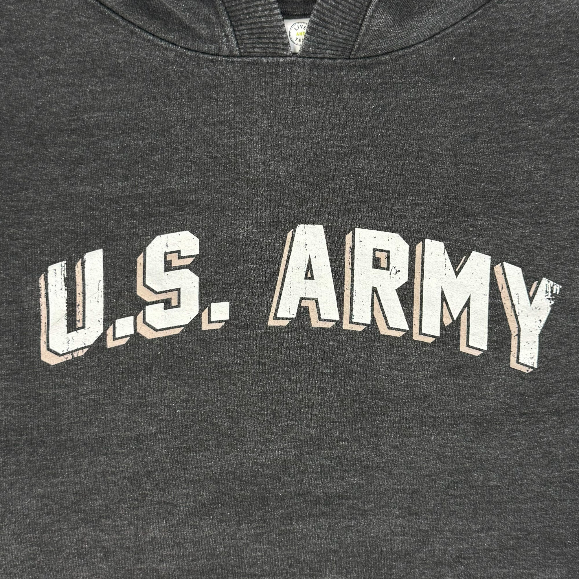Army Ladies Distressed Arch Hood (Washed Black)