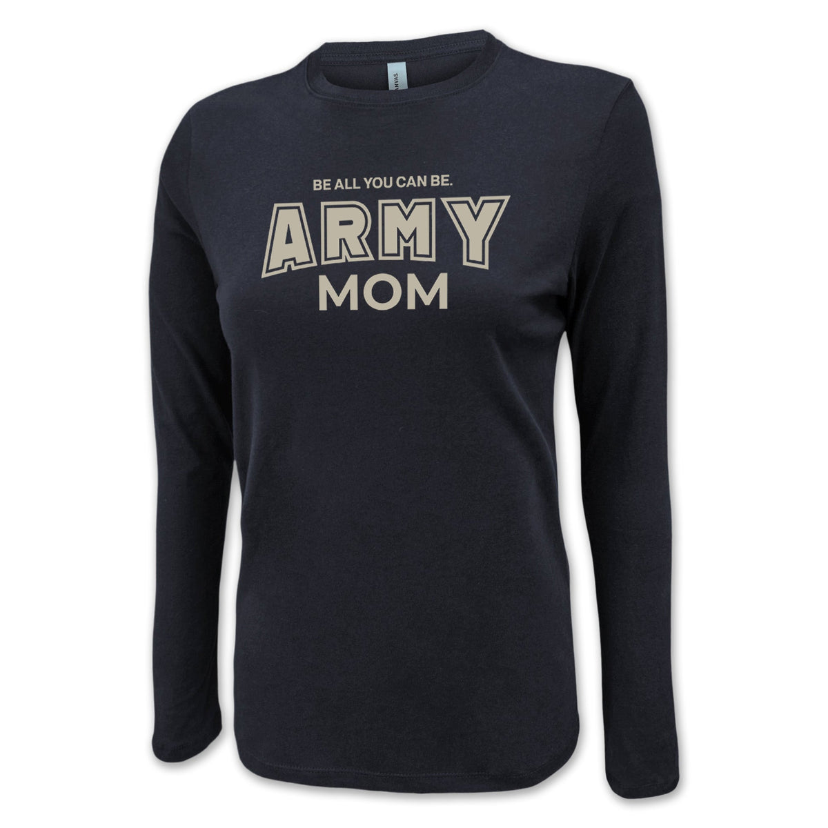 Army Mom Women's Long Sleeve T-Shirt (Black)