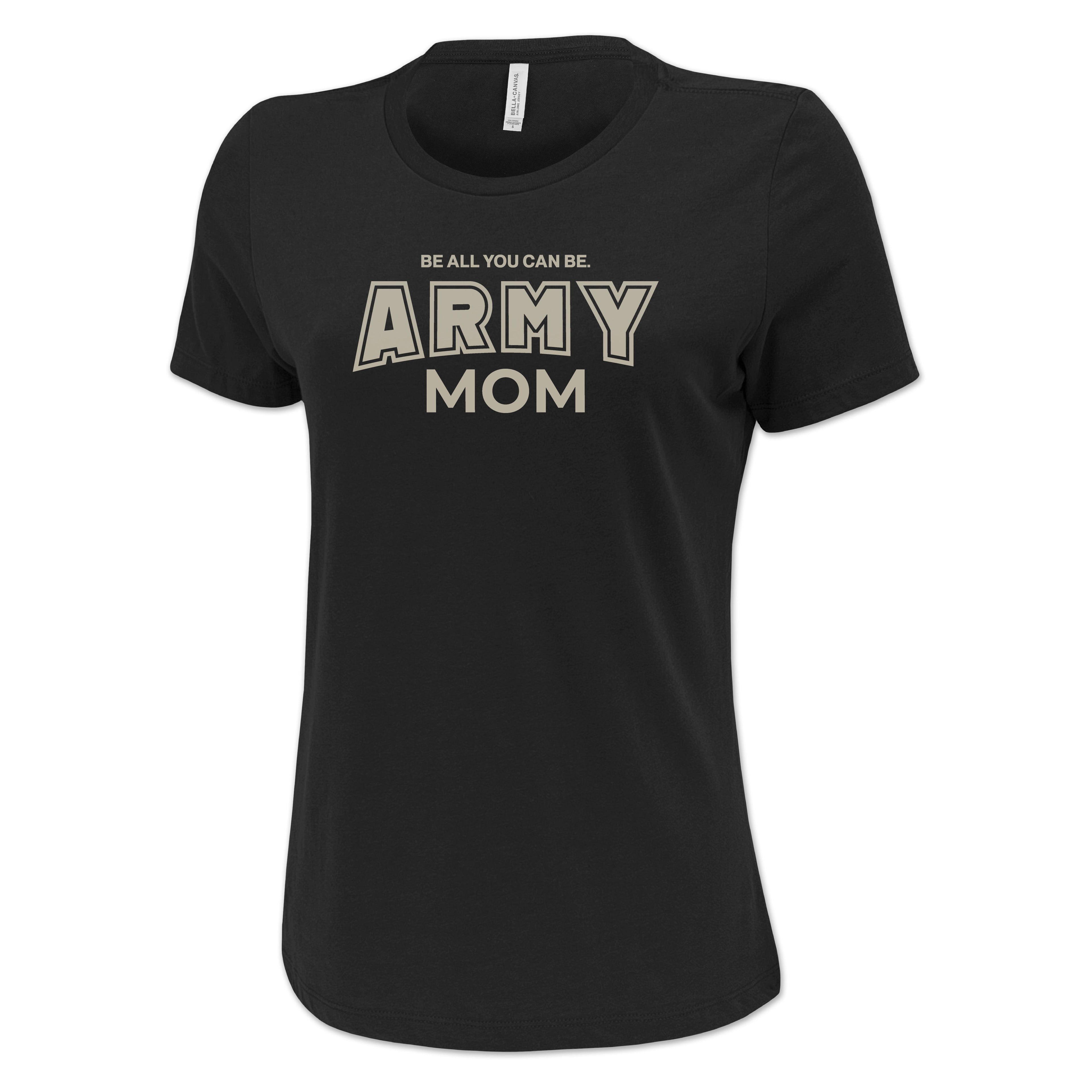 Army Mom Ladies T-Shirt (Black)