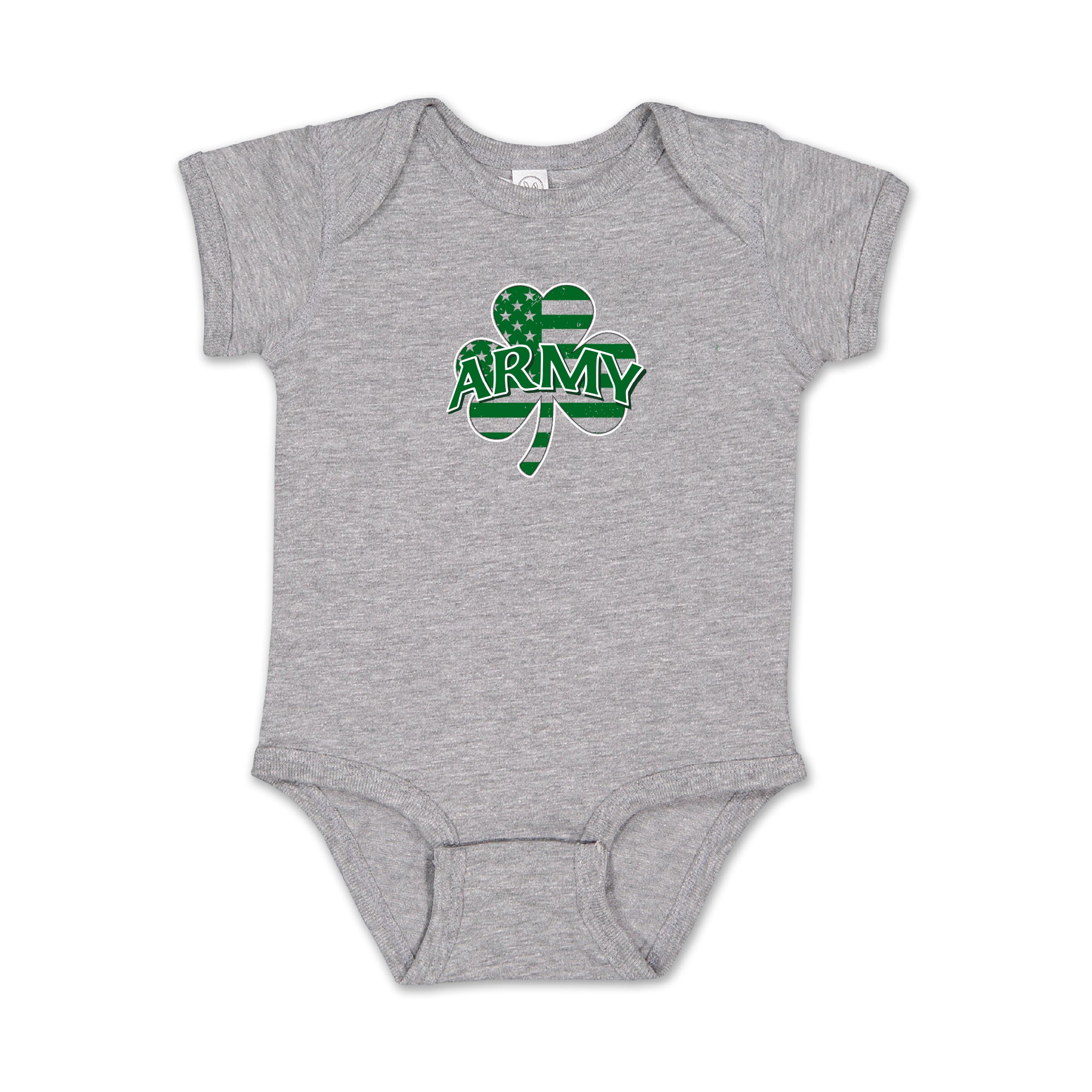 Army Shamrock Infant Romper