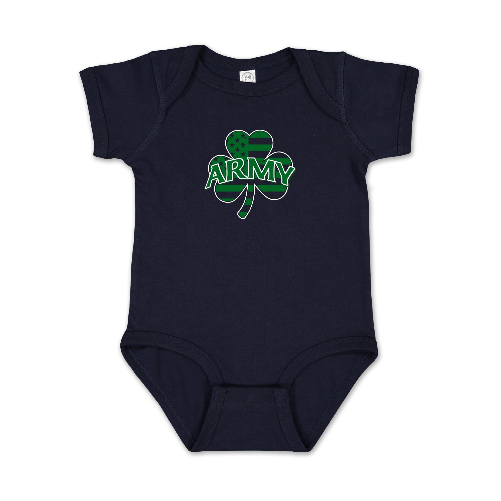 Army Shamrock Infant Romper