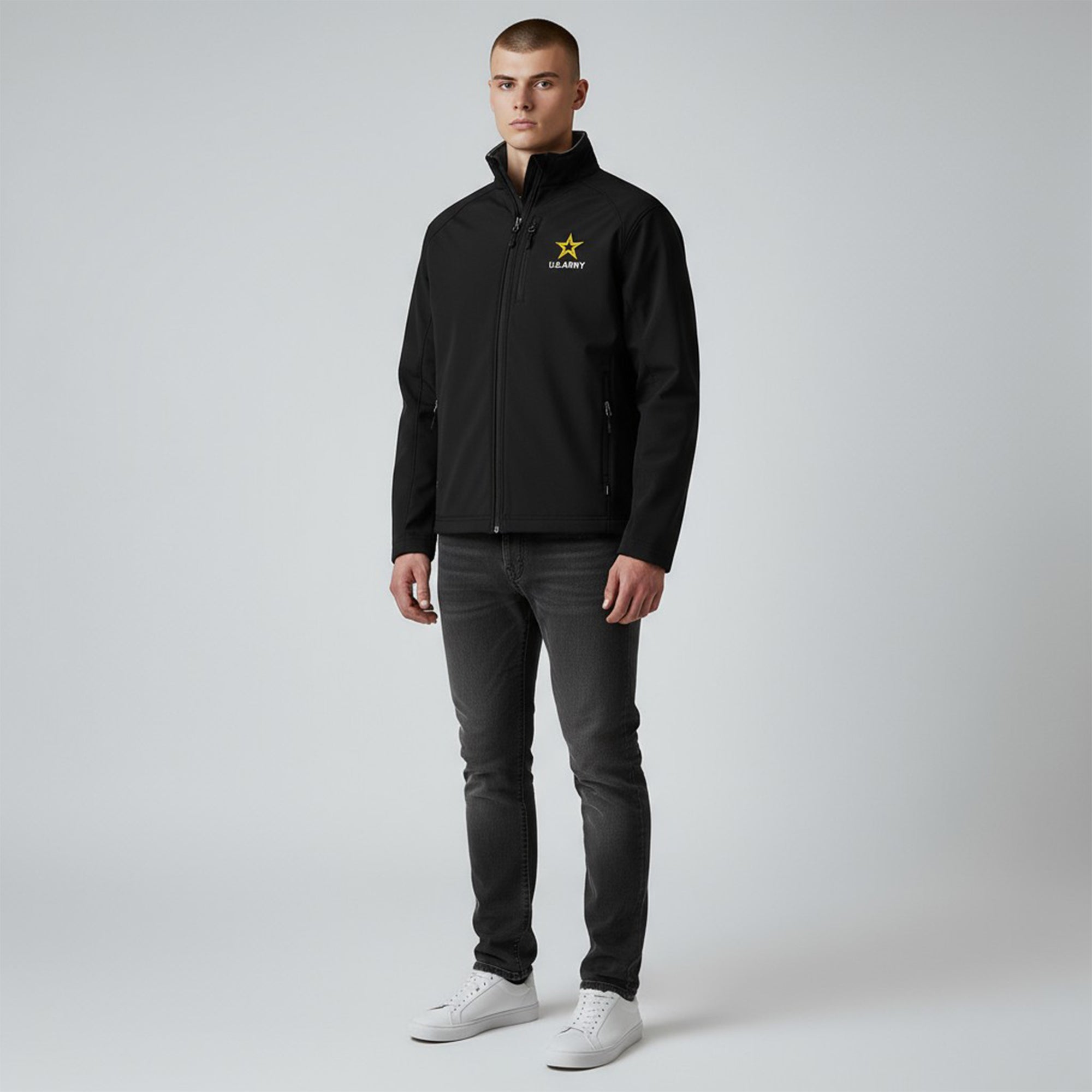 Army Soft Shell Jacket (Black)