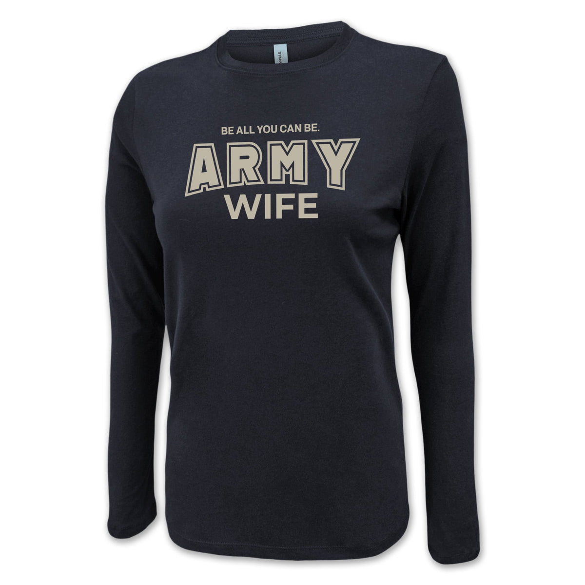 Army Wife Women's Long Sleeve T-Shirt (Black)