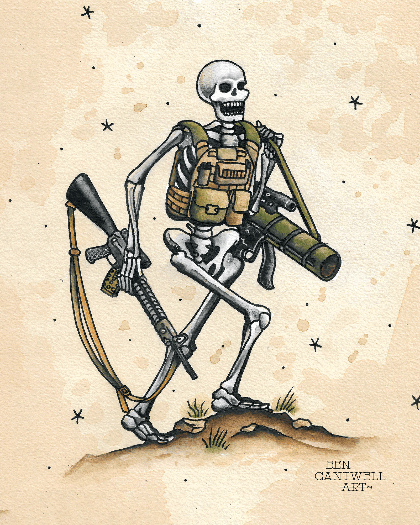 Assault Man Skeleton 0351