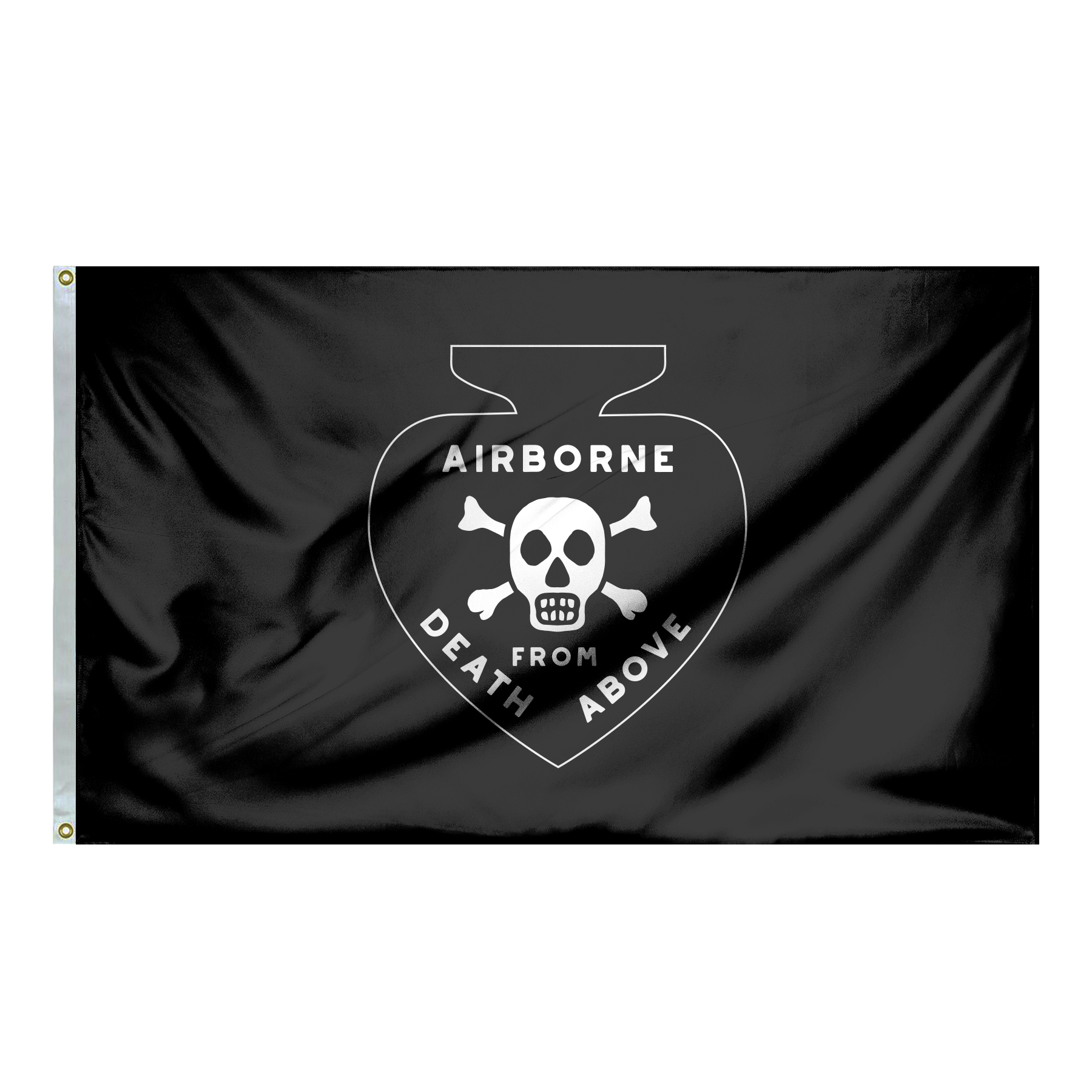 Vietnam Airborne Death Spade Double-Sided Flag