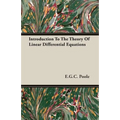 Introduction To The Theory Of Linear Differential Equations - Paperback