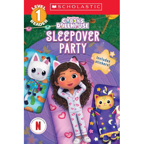 Gabby's Dollhouse: Sleepover Party (Scholastic Reader, Level 1) - Paperback