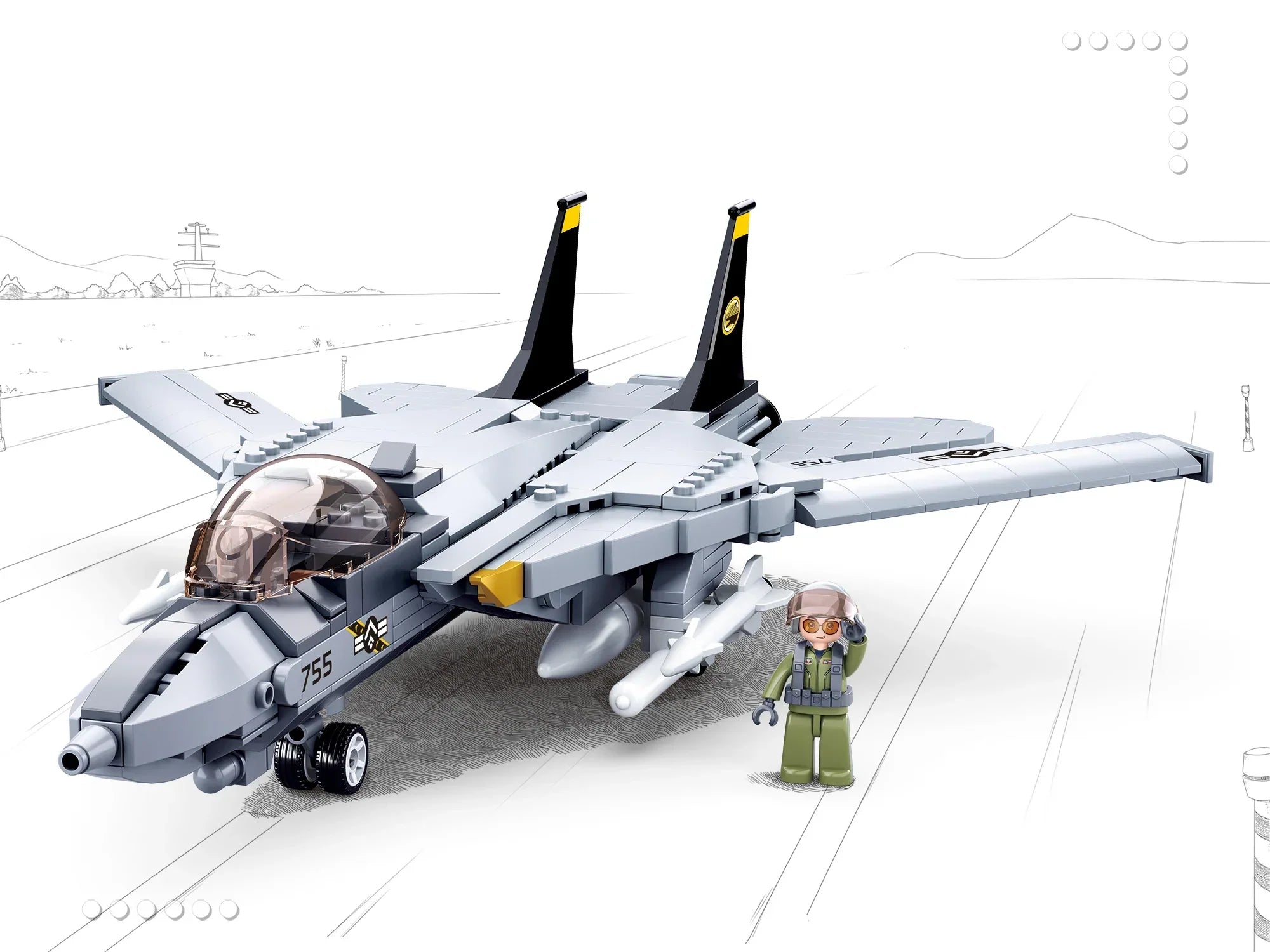 F-14 Tomcat Fighter - Mil-Blox