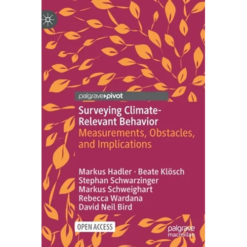 Surveying Climate-Relevant Behavior: Measurements, Obstacles, and Implications - Hardcover