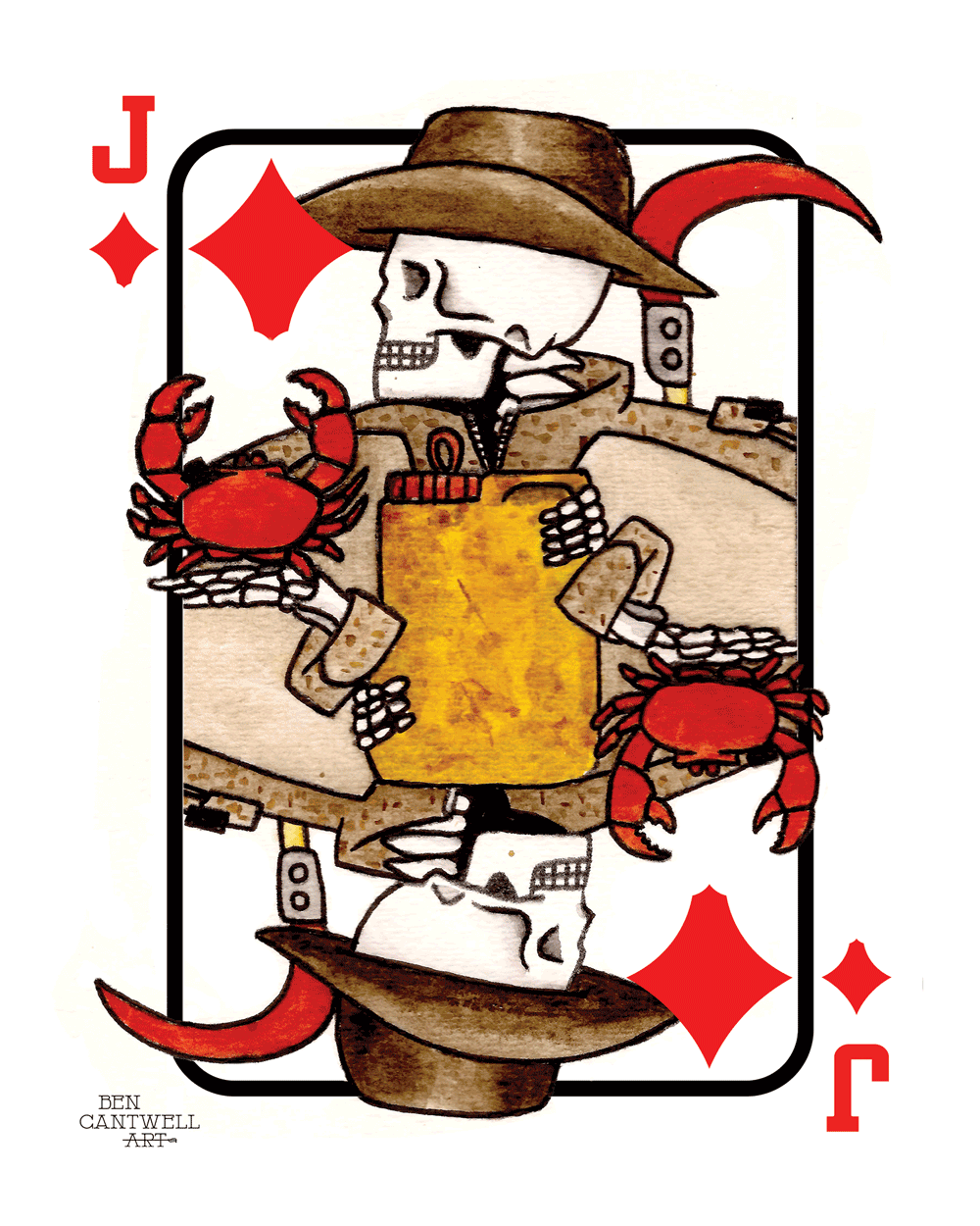 EOD Skeleton Playing card