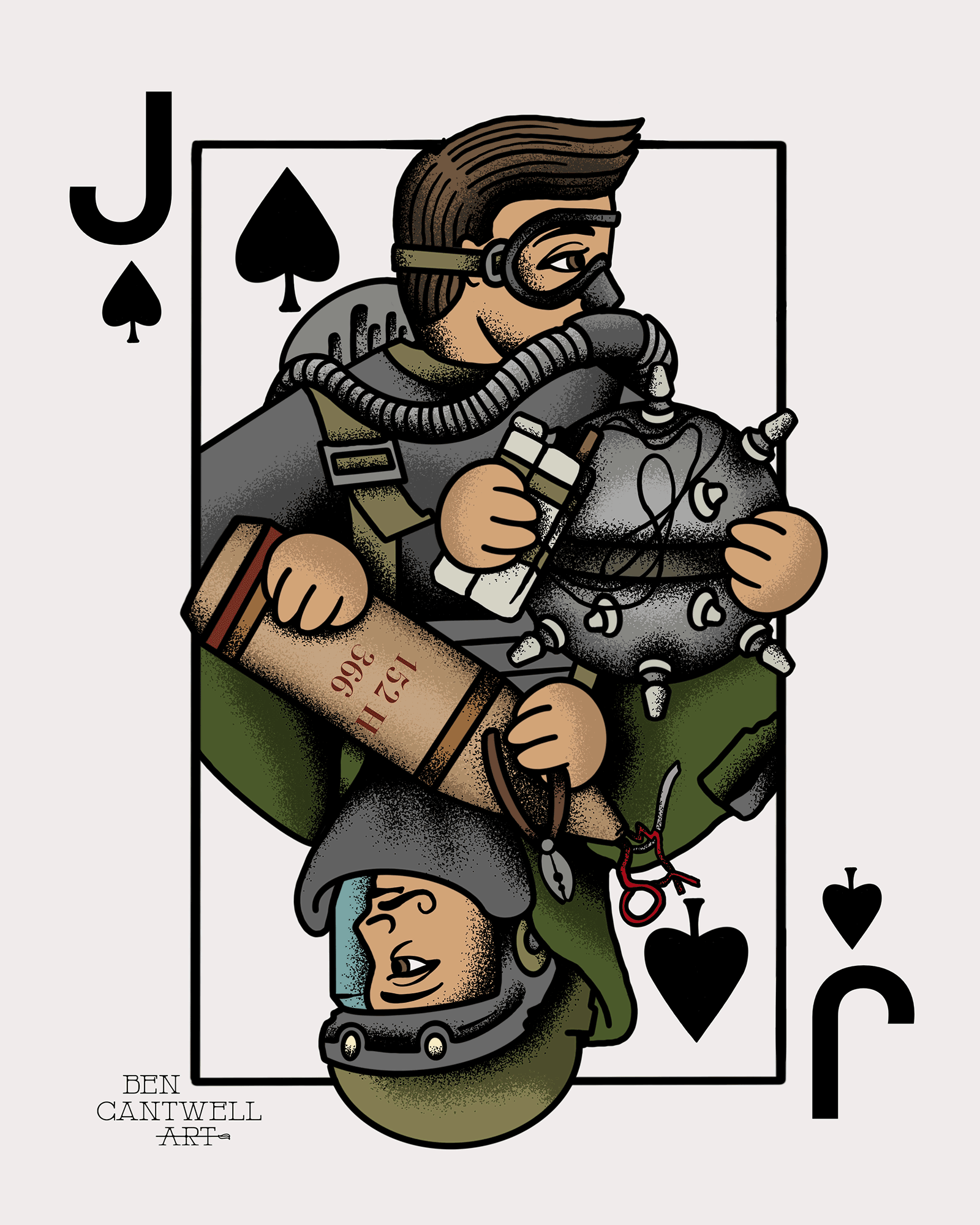 EOD Diver Jack Of All Trades Playing Card