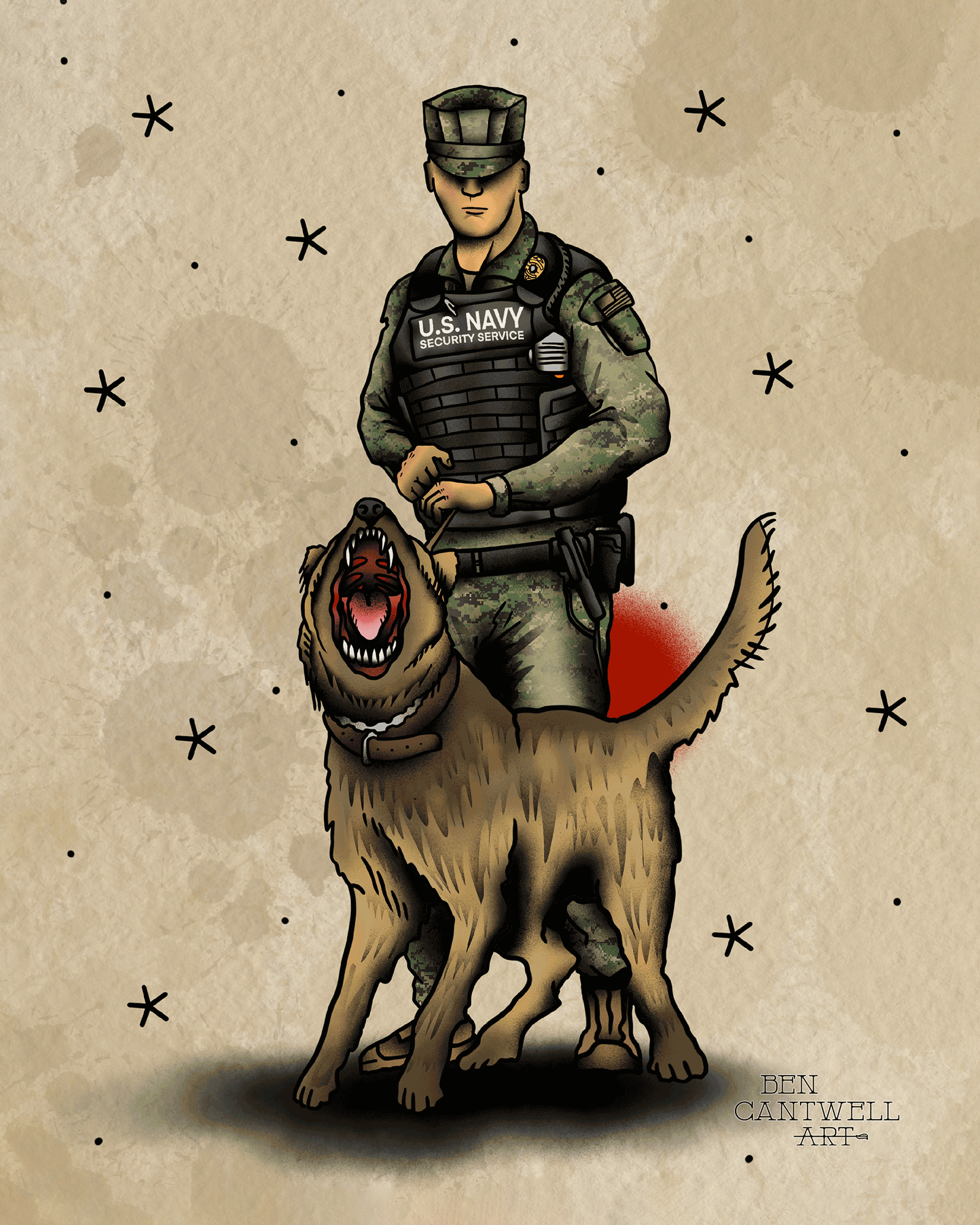 Navy Security With K9