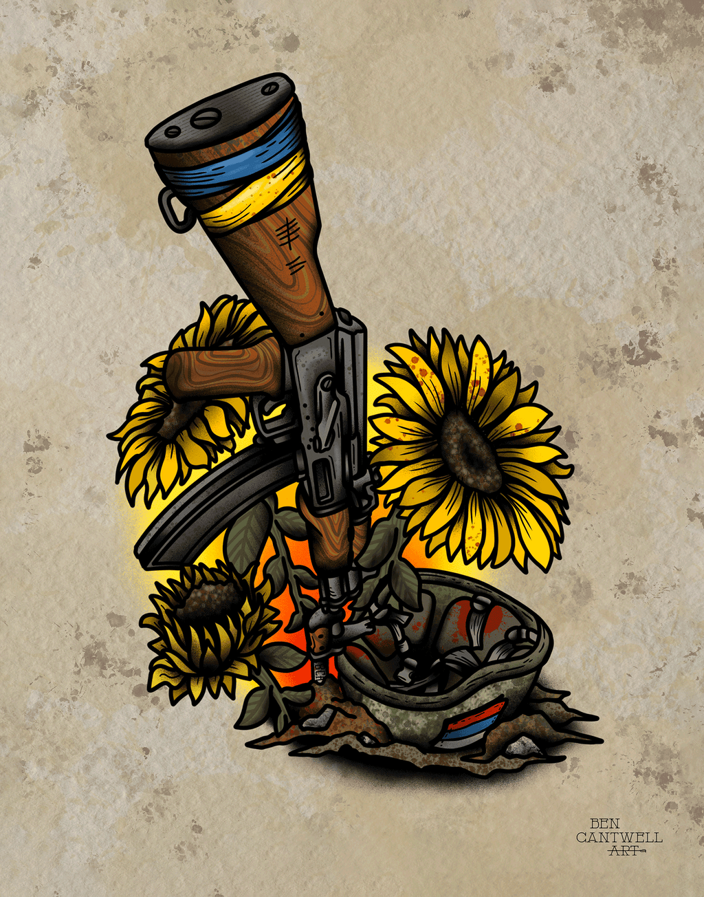 Fundraiser! - Ukrainian Sunflowers and AK