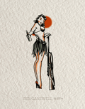 WW2 Pin-Up Girl - Johnson rifle