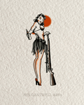 WW2 Pin-Up Girl - Springfield Sniper Rifle