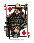 Jack of Diamonds - Farmer / Infantry Soldier