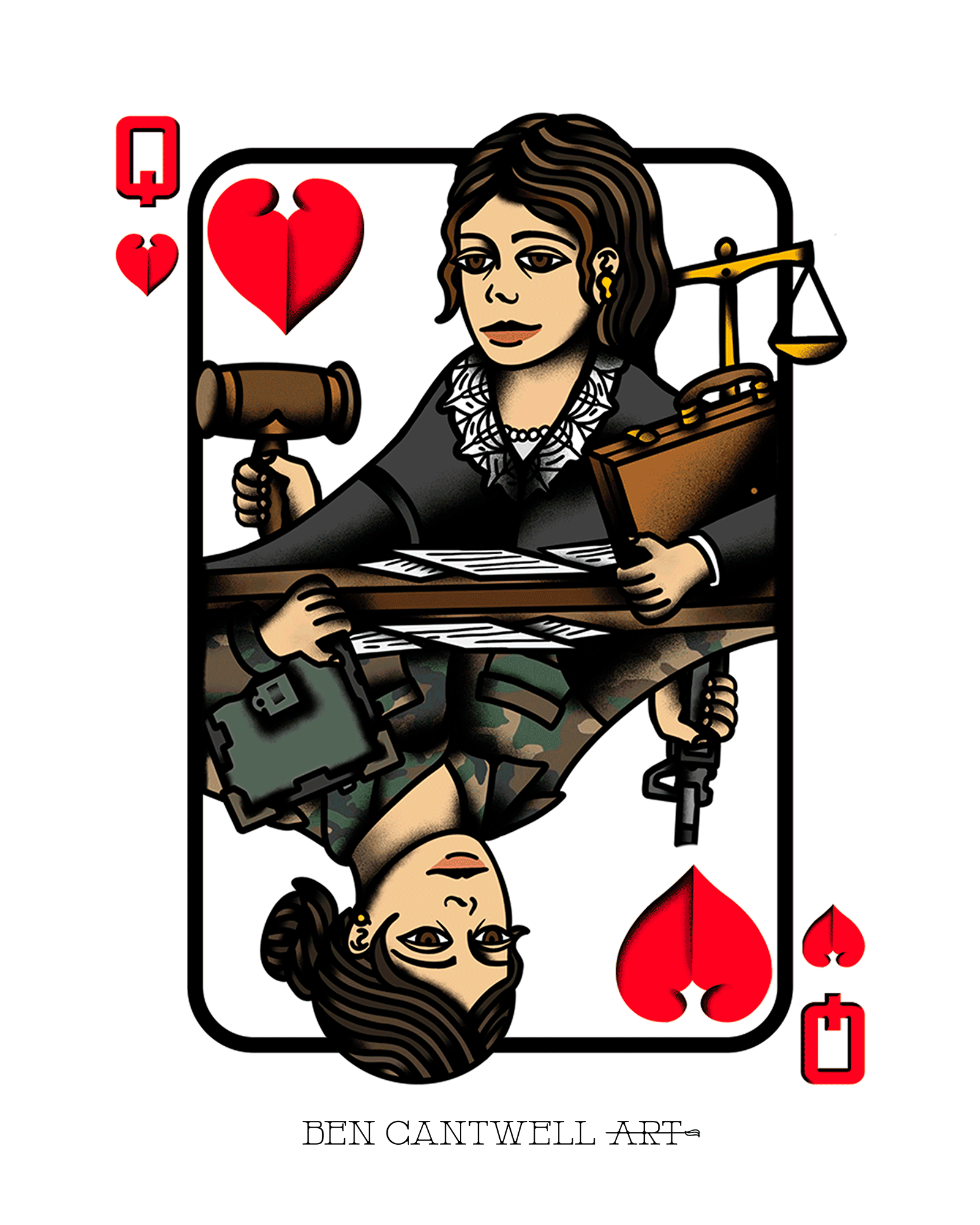 Queen of Hearts - Military Admin / Judge
