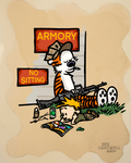 Calvin and Hobbes - No Sitting