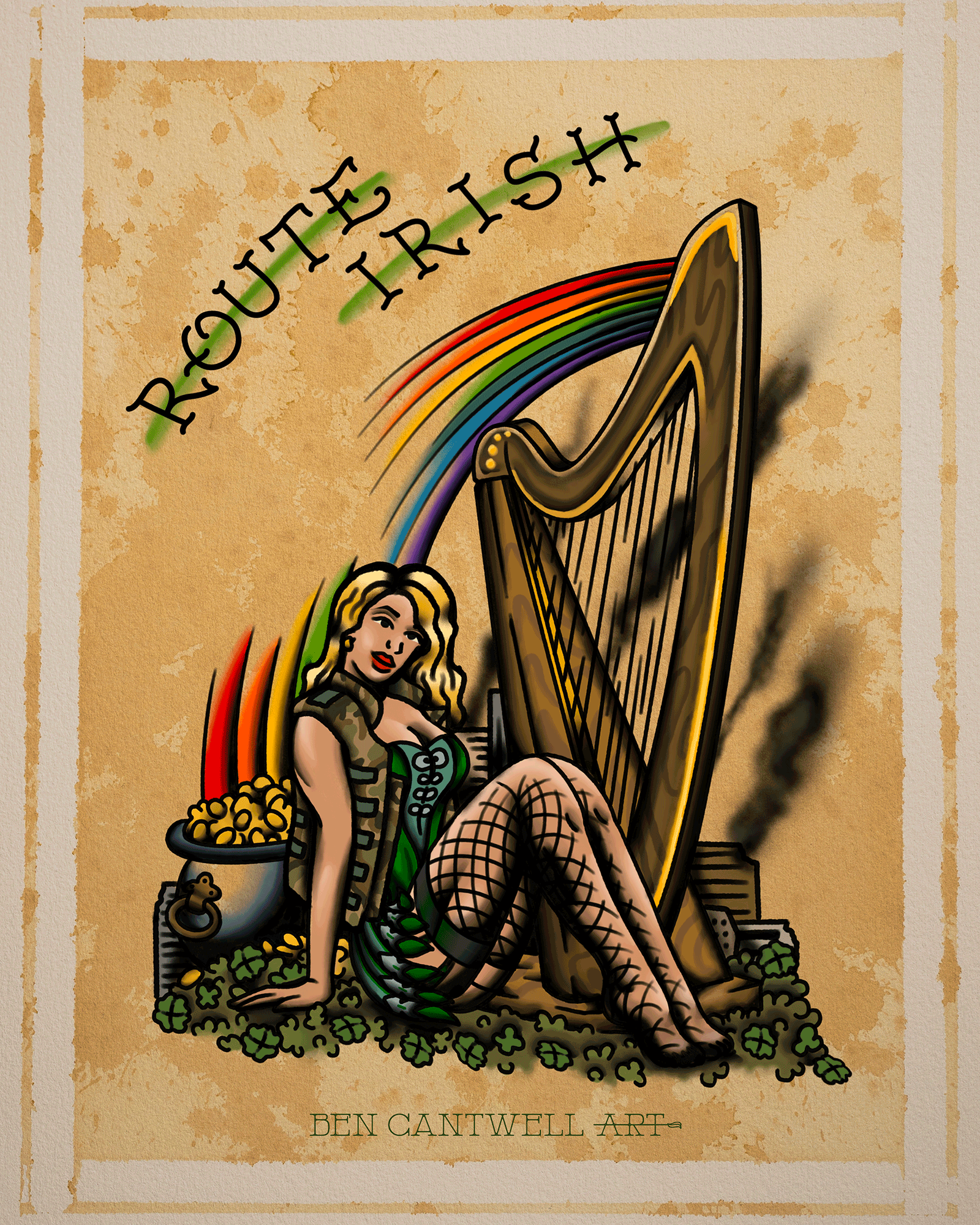 Route Irish Pin Up