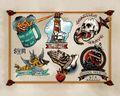 Coast Guard Tattoo Flash Sheet - Collaboration with Seafaring Mercantile