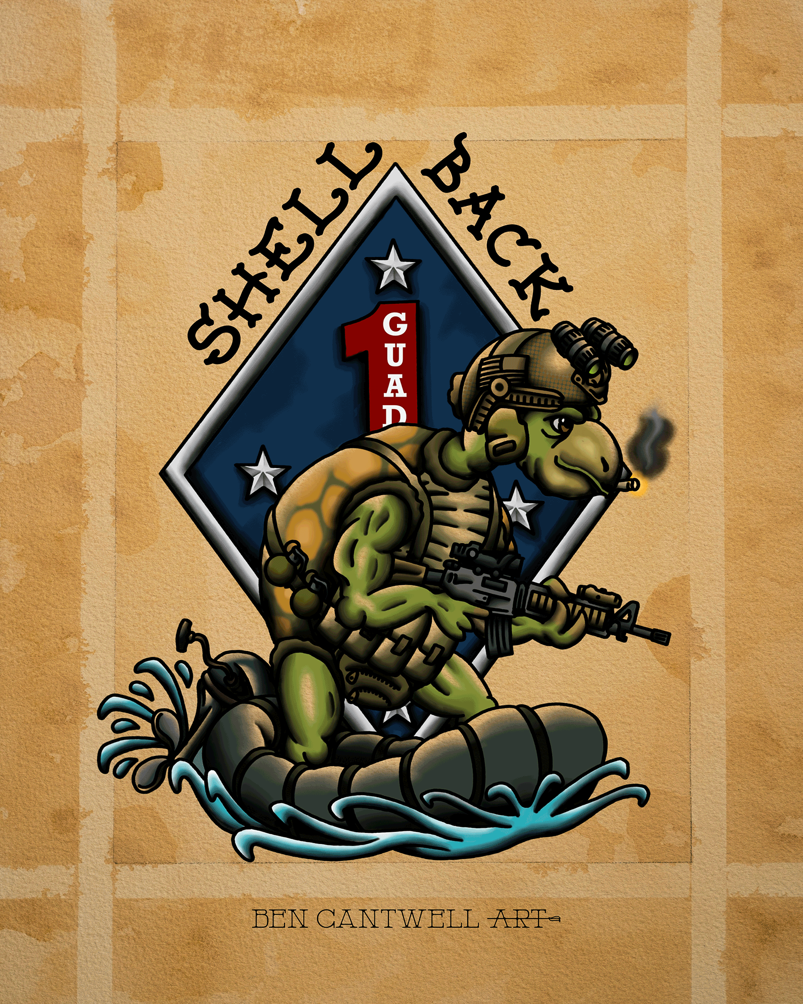 Shellback Turtle 1st Marine Division