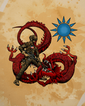 Red Dragon Being Bayonetted