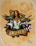 Fly Girl Pin Up