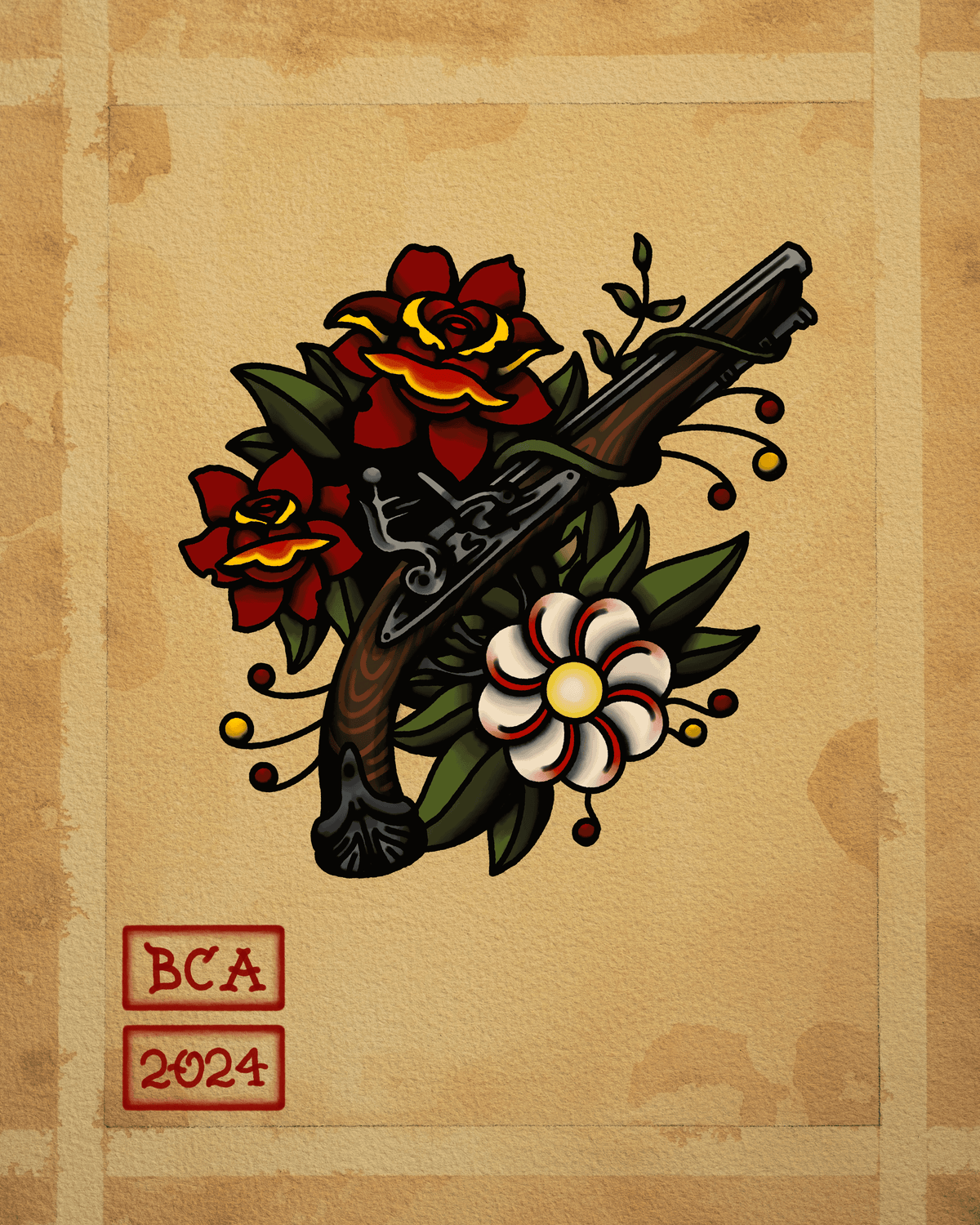 BCA 2024 Collection- Pistol and Flowers