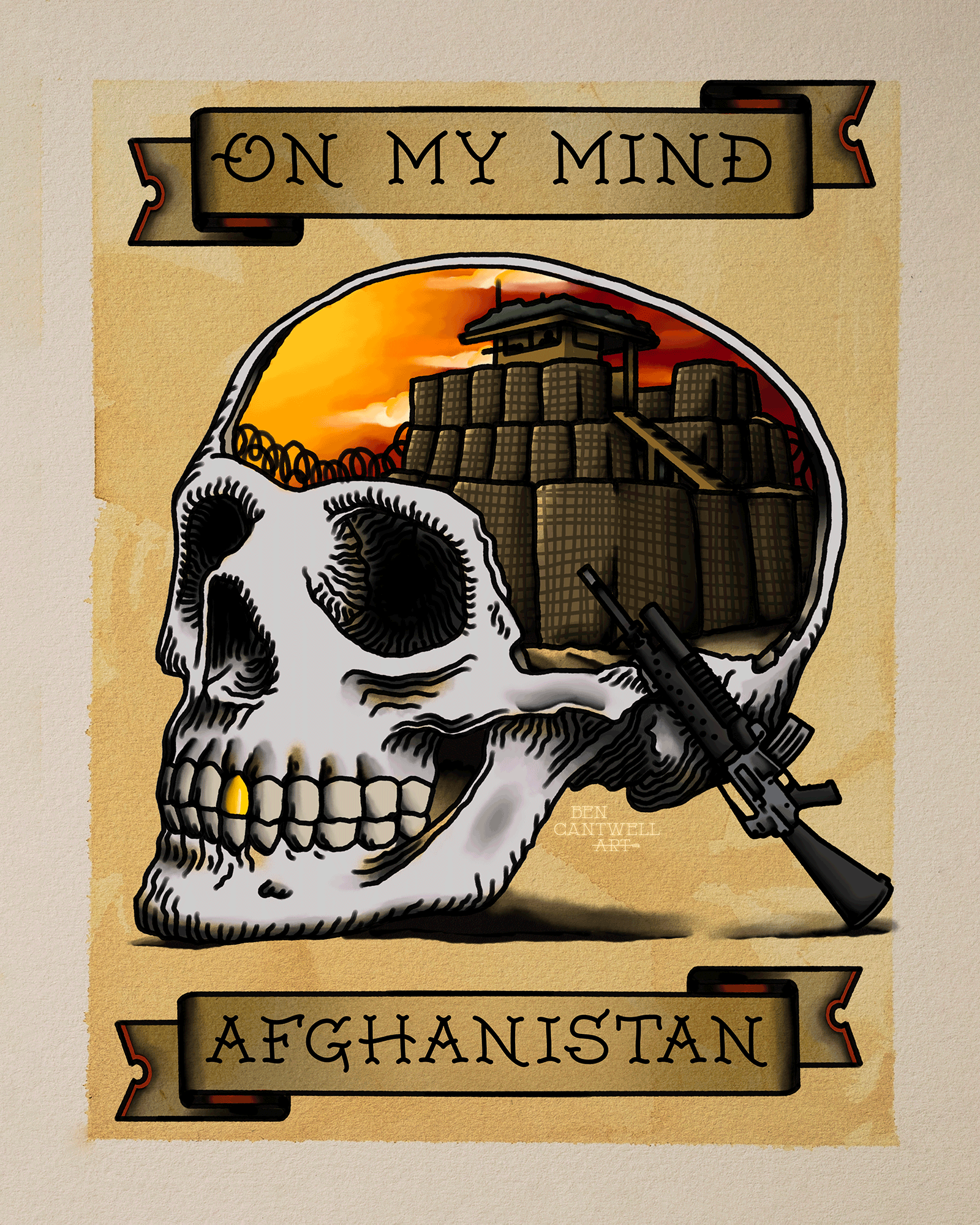 On My Mind Skull - Afghanistan