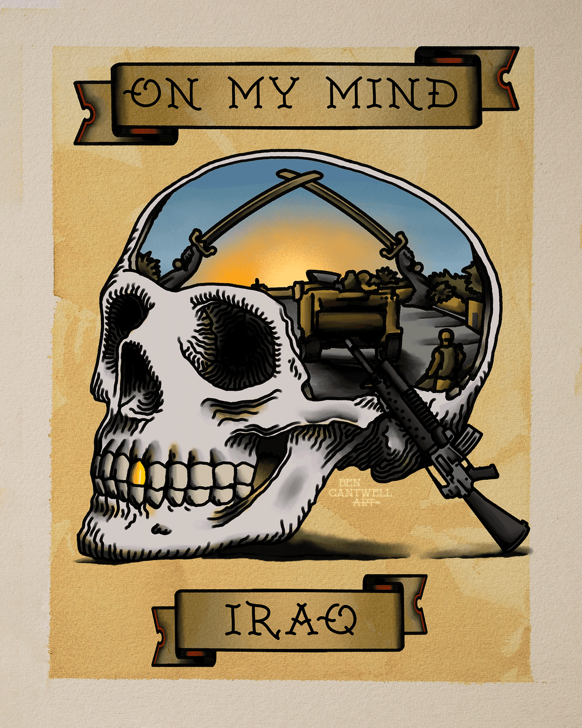 On My Mind Skull - Iraq