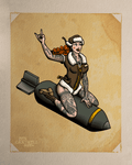 Pin-up on Bomb