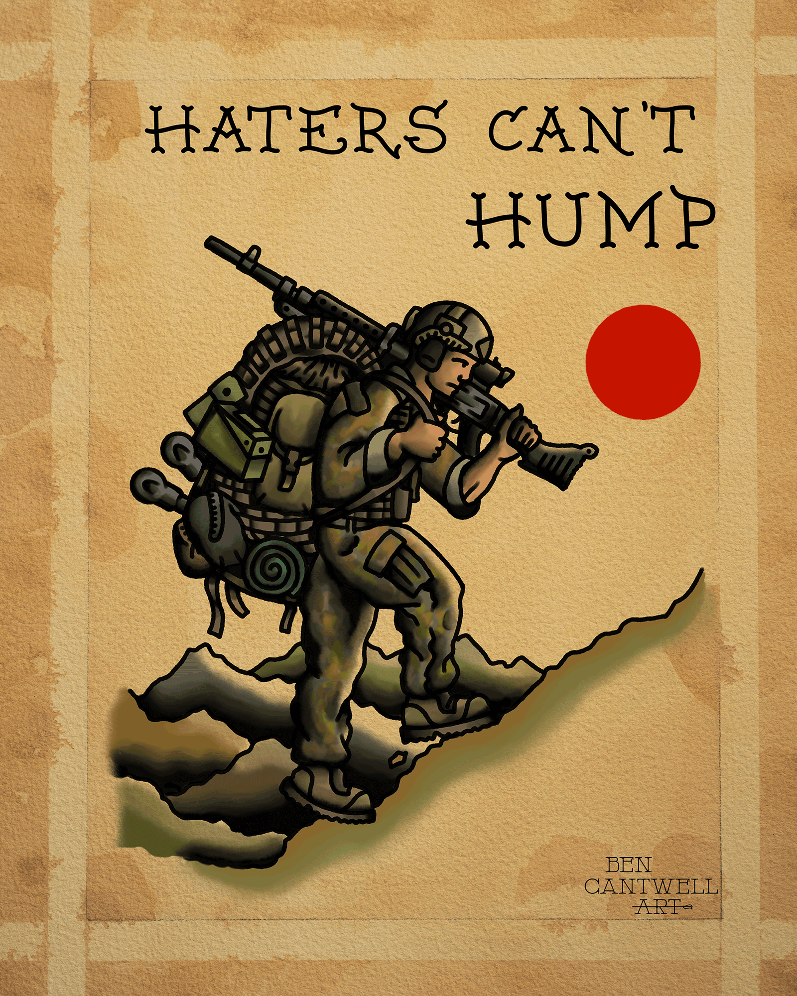 Haters Cant Hump - M240 machine gun