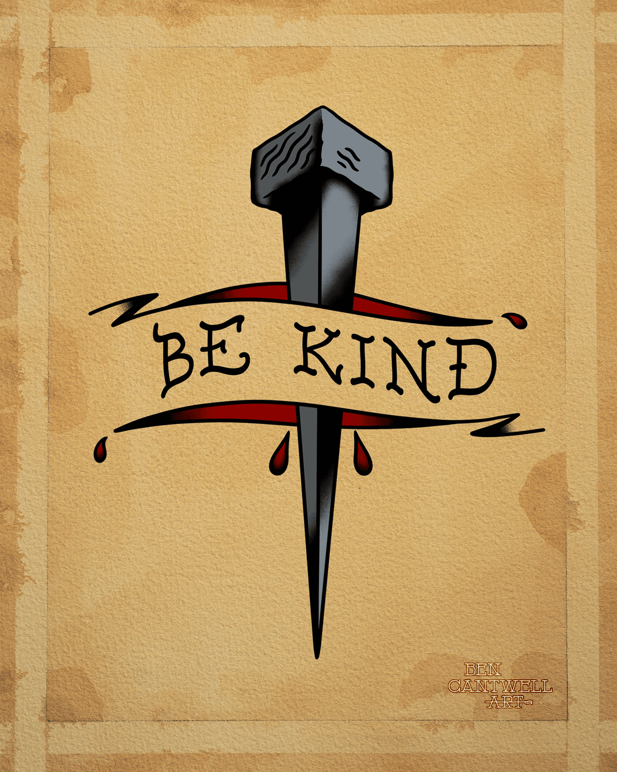 Be Kind Railroad Spike